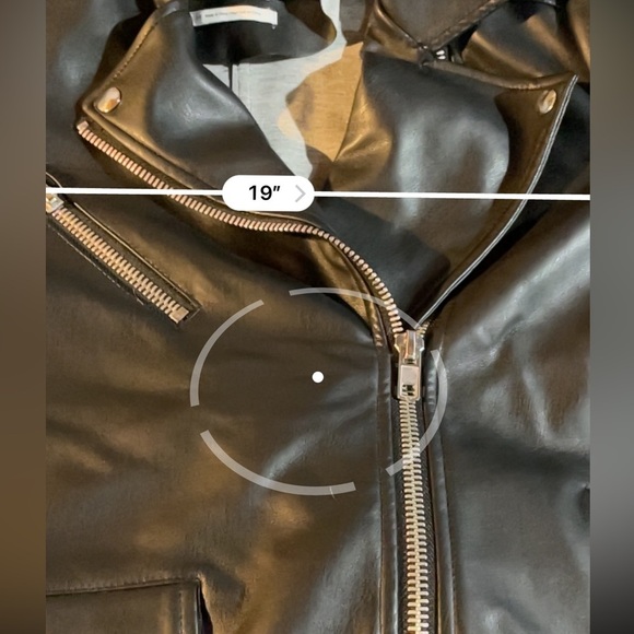 Urban Outfitters Women's Black Vegan Leather Moto Jacket Size S - Picture 9 of 10